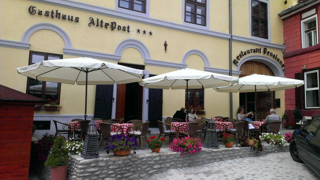Pensiunea Gasthaus Alte Post Sighişoara Eksteriør billede